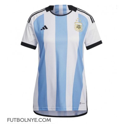 Camiseta Argentina Primera Equipación para mujer Mundial 2022 manga corta